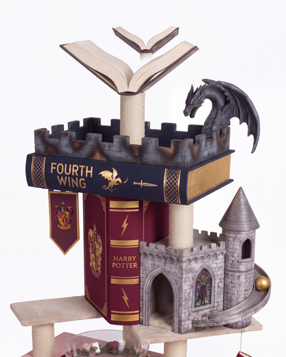 Close-up of a book-spine level detail